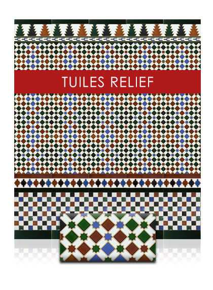 Tuiles en relief