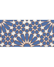 Azulejo Árabe relieve MZ-011-41, Pintado a Mano en Sevilla