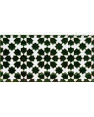 Relief Arabian tile MZ-010-21, Handmade in Seville