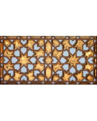 Arabian relief copper tiles MZ-007-91, Handmade in Seville