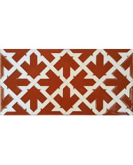Azulejo Árabe relieve MZ-068-31, Pintado a Mano en Sevilla