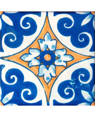 Azulejo 02AS-ALFARERIA10AZ, Pintado a Mano en Sevilla