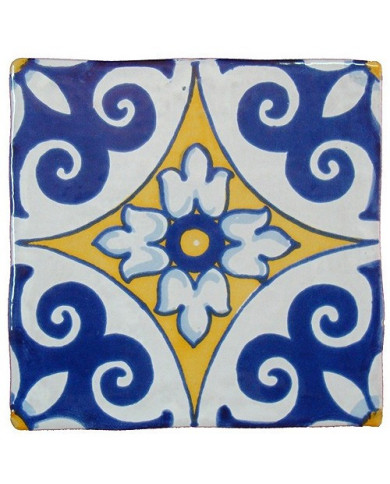 Azulejo 02AS-ALFARERIA13AZ, Pintado a Mano en Sevilla