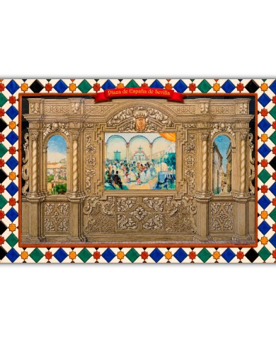 Cerámicas de Plaza de España en Sevilla