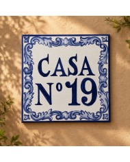 Azulejo con Número de Casa PER003, Hispalcerámica
