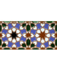 Azulejo Árabe relieve MZ-007-00, Pintado a Mano en Sevilla