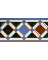 Faïence arabe relief MZ-009-00, Peinte à la Main à Séville