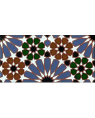 Relief Arabian tile MZ-011-00, Handmade in Seville