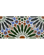 Relief Arabian tile MZ-012-00, Handmade in Seville