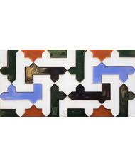 Relief Arabian tile MZ-041-00, Handmade in Seville