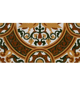 Azulejo Sevillano relieve MZ-054-02B