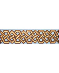 Azulejo Árabe relieve MZ-008-91, Pintado a Mano en Sevilla