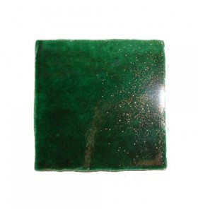 Crystalline green tile