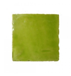 Faïence vert pistache cristalline