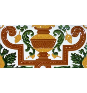 Faïence sévillan relief MZ-053-01B