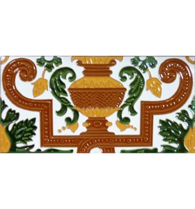 Azulejo Sevillano relieve MZ-053-01B