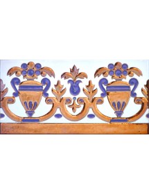 Sevillian relief copper tile MZ-027-941