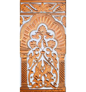 Sevillian relief copper tile MZ-030-91