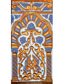 Sevillian relief copper tile MZ-030-941
