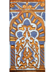 Sevillian relief copper tile MZ-030-941