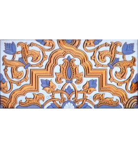 Sevillian relief copper tile MZ-032-941