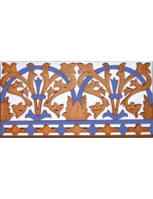 Sevillian relief copper tile MZ-042-941