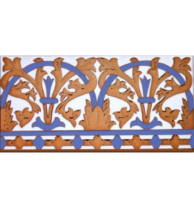 Sevillian relief copper tile MZ-042-941