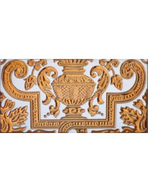 Sevillian relief copper tile MZ-053-91B