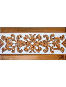 Sevillian relief copper tile MZ-033-91