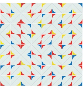 Composition ESTRELLA red/yellow/blue