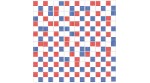 Mosaïque RAYADO bleu/rouge