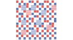 Composition RAYADO2 blue/red