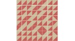 Composition CARTABON RAYAS red/beige