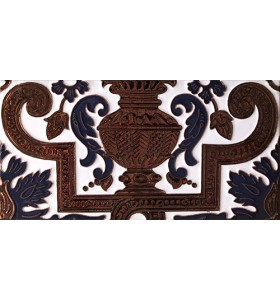 Sevillian relief copper tile MZ-053-941B