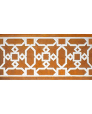 Arabian relief copper tiles MZ-015-91, Handmade in Seville