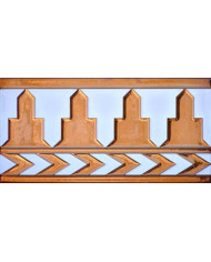 Arabian relief copper tiles MZ-016-91, Handmade in Seville