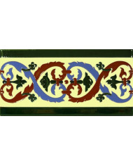Sevillian relief tile MZ-026-03, Handmade in Seville