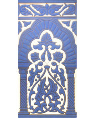 Sevillian relief tile MZ-030-41, Handmade in Seville