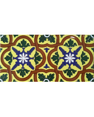 Sevillian relief tile MZ-031-03, Handmade in Seville