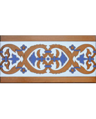 Sevillian relief copper tile MZ-026-941, Handmade in Seville