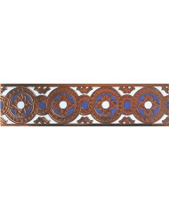 Sevillian relief copper tile MZ-029-941, Handmade in Seville