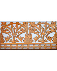Sevillian relief copper tile MZ-042-91, Handmade in Seville