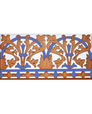 Sevillian relief copper tile MZ-042-941, Handmade in Seville