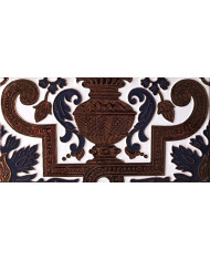 Sevillian relief copper tile MZ-053-941B
