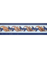 Sevillian relief copper tile MZ-057-941, Handmade in Seville