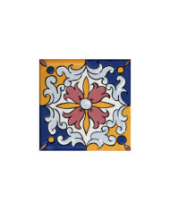 Azulejo 02AS-FERIA15AZ, Pintado a Mano en Sevilla