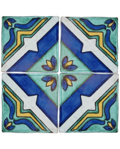 Azulejo 02AS-ARGEL13AZ, Pintado a Mano en Sevilla