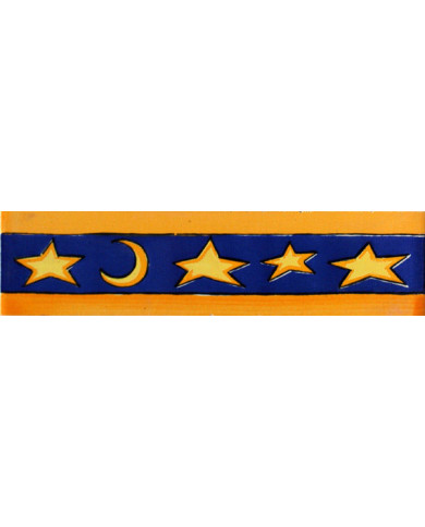 Frieze 02AS-ESTRELLASYLUNA5CE, Handmade in Seville