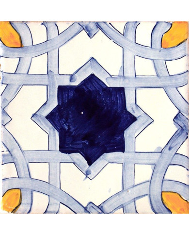 Azulejo 02AS-AMAL15AZ, Pintado a Mano en Sevilla