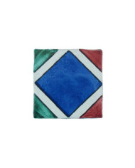 Tile 02AS-ESTELABASE13AZ, Handmade in Seville